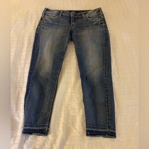 Silver Elyse skinny ankle jeans